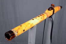 Yellow Cedar Burl Native American Flute, Minor, Mid B-4, #K18K (6)